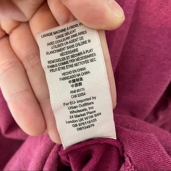 Free People Burnout Knit Top Pink Sz Small - Picture 8 of 11